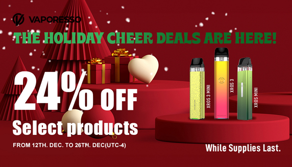 THE HOLIDAY CHEER DEALS ARE HERE | 24% On Select Products 