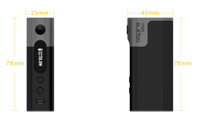 ASPIRE Zelos 50W Kit 2500mah