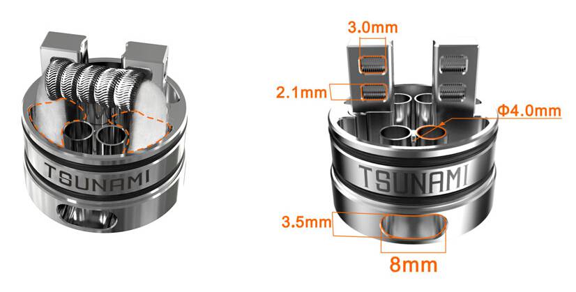 GEEKVAPE Tsunami 24 RDA Glass Window
